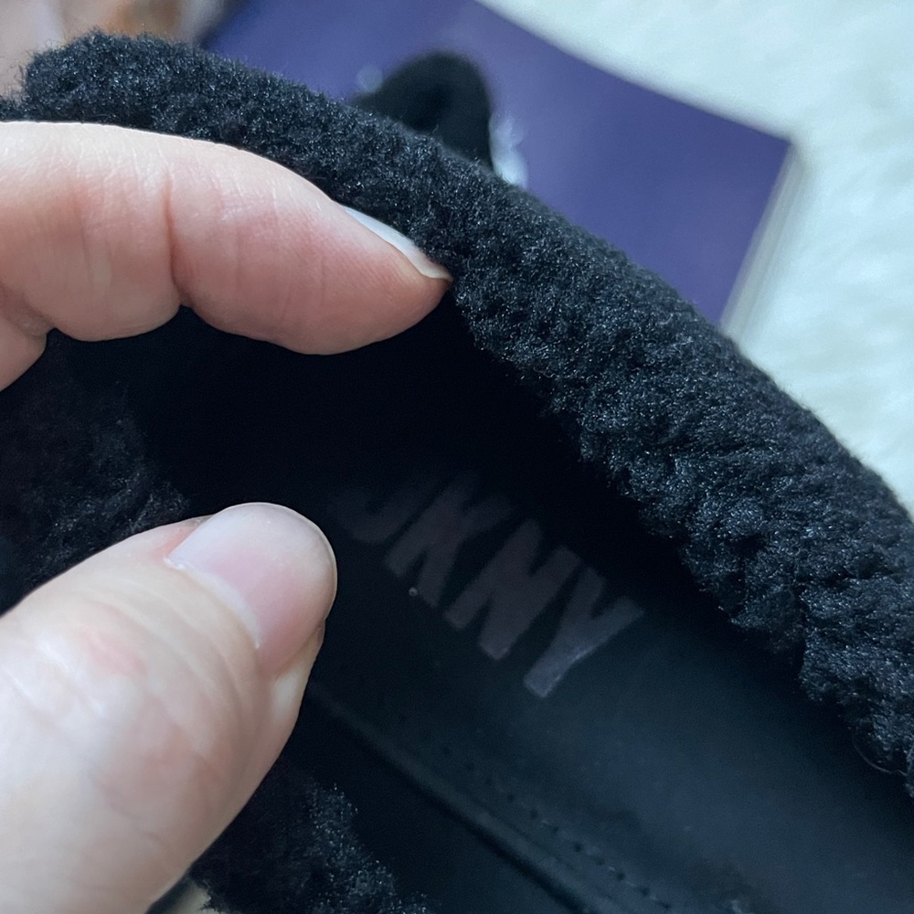 DKNY Black TEDDY Textured Flats - Picture 7 of 12
